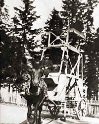 A tower tram at the Kulosaari terminus in 1921.