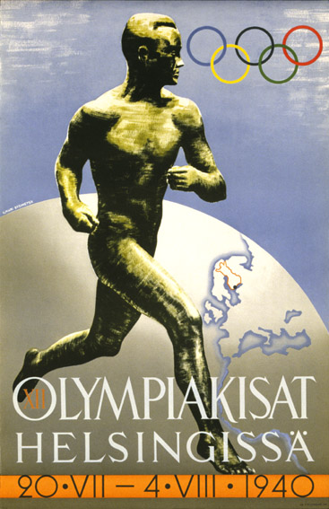 Vuoden 1940 olympialaisten juliste