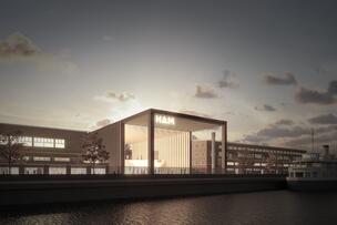 Illustration of HAM Helsinki Art Museum at Olympiaranta
