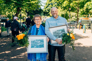 Riitta Korhonen ja Janne Saarikivi.