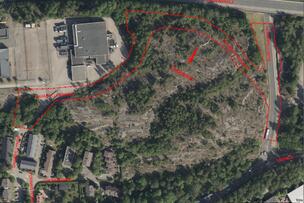 The construction area from air.