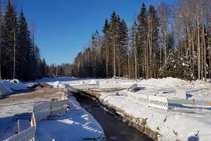 Honkasuontien rakentaminen alkoi helmikuussa. 
