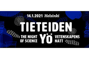 Tieteiden yö 14. tammikuuta.