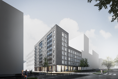 Havainnekuvassa TA-Asumisoikeus Oy:n Nallenrinteeseen rakentama asumisoikeuskerrostalo