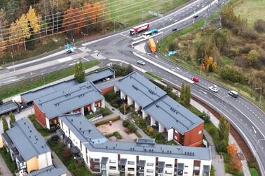 Ilmakuva varareitin varrelta.