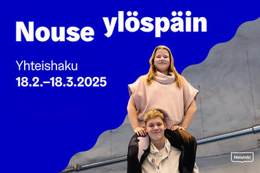 Nuoret yhteishaun mainoskuvassa.