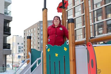 Suvi Korhonen leikkipuisto Rulliksessa.