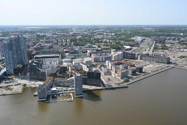 Ilmakuva Verkkosaaresta kesäkuulla 2025.