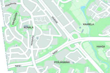 Työalue kartalla.