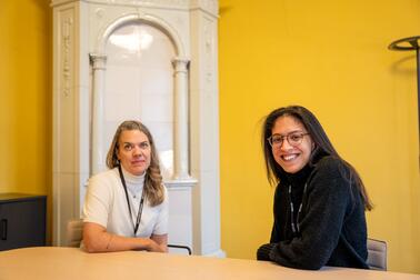 Tanja Kallio and Monira Khalid-Yousif.