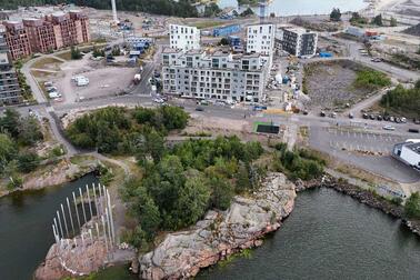 Ilmakuva Kruunuvuorenrannasta