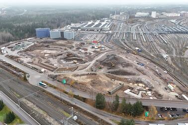 Ilmakuva Eteläisen Postipuiston alueesta