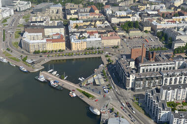 Ilmakuva Hietalahdenrannasta: Kuva: Helsingin kaupunki. 