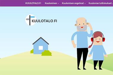 Kuvakaappaus Terveyskylän Kuulotalon sivulta.