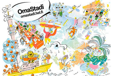 OmaStadi-yleiskuva. OmaStadi on vaikuttamisen väylä helsinkiläisille. 