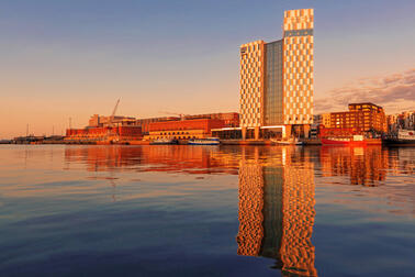 Näkymä Jätkäsaareen. Kuva Helsinki Marketing, Yiping Feng ja Ling Ouyang.