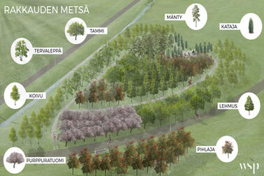 Havainnekuva Rakkauden metsästä