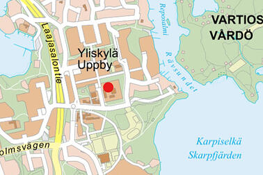 Lisätila kartalla. Helsingin kaupunki.