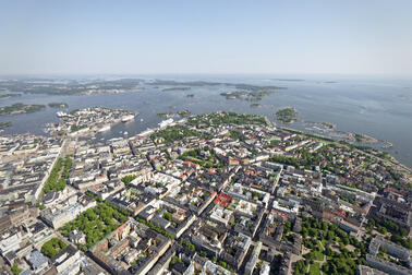 Ilmakuva Helsingistä.