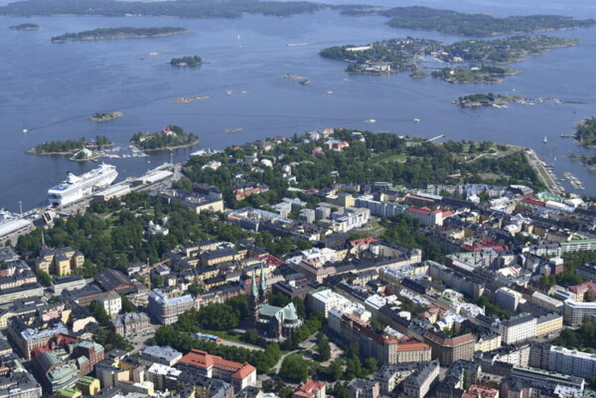 Ilmakuva Helsingistä. Ilmakuva Helsingistä.