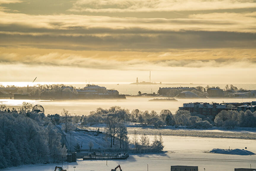 Talvinen maisema. Talvinen maisema.