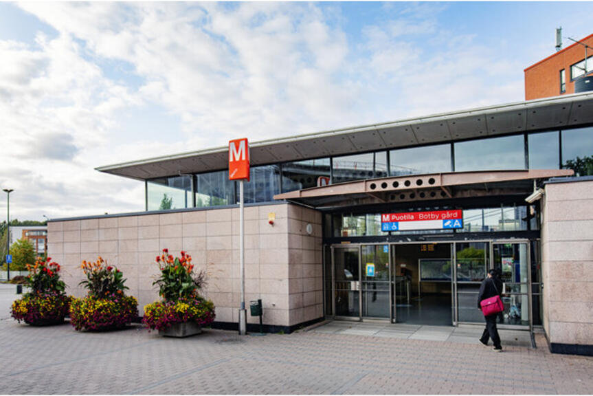 Puotilan metroasema. Puotilan metroasema.