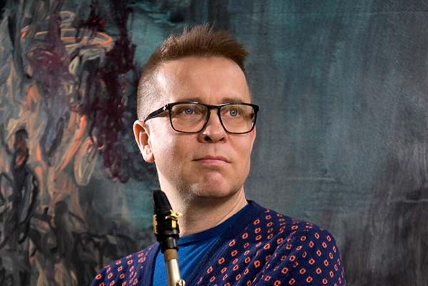 Jukka Perko ja saksofoni. Jukka Perko ja saksofoni.