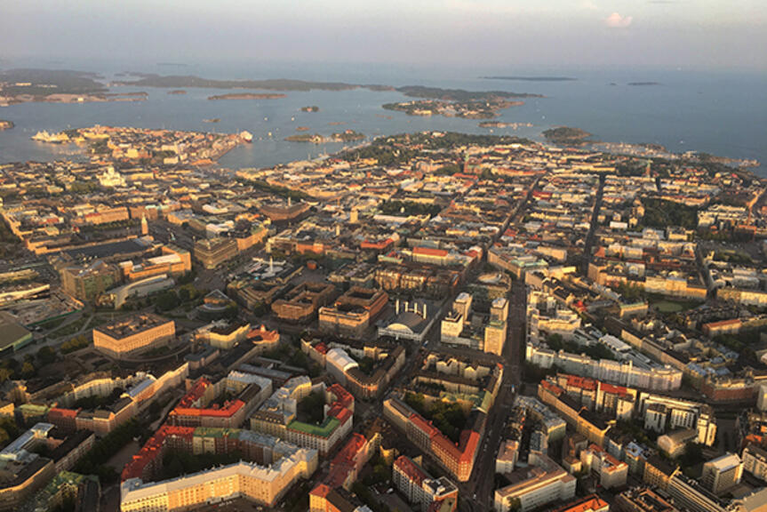 Kantakaupunki ilmasta. Kuva: Kerttu Kurki-Issakainen. Kantakaupunki ilmasta. Kuva: Kerttu Kurki-Issakainen.