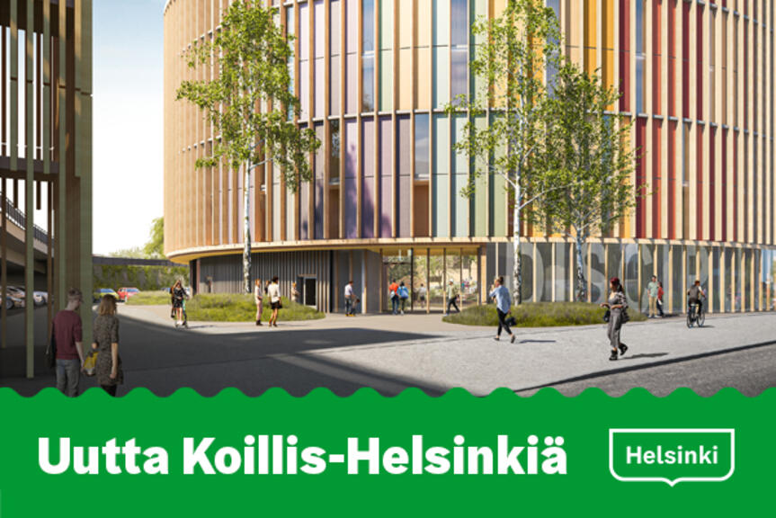 Havainnekuva uudesta rakennuksesta Malmilla. Havainnekuva uudesta rakennuksesta Malmilla.