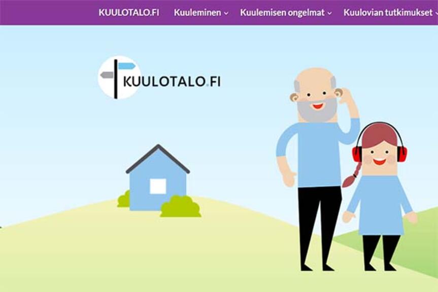 Kuvakaappaus Terveyskylän Kuulotalon sivulta. Kuvakaappaus Terveyskylän Kuulotalon sivulta.