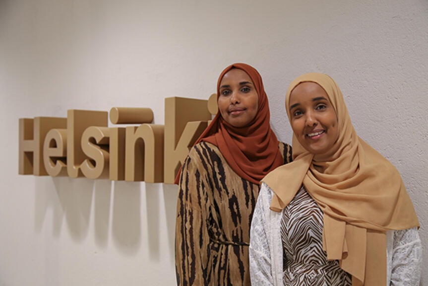 Yrittäjät Amina ja Hodad Mohamed. Kuva: Sanna Wallenius Yrittäjät Amina ja Hodad Mohamed. Kuva: Sanna Wallenius