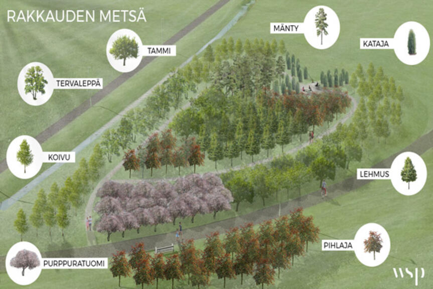 Havainnekuva Rakkauden metsästä