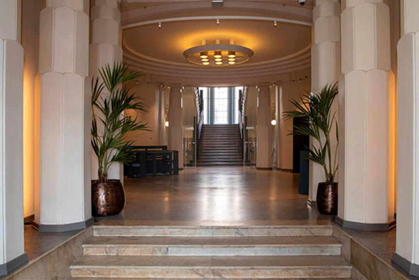 Scandic Grand Central Helsinki hotellin ala-aula. Scandic Grand Central Helsinki hotellin ala-aula.