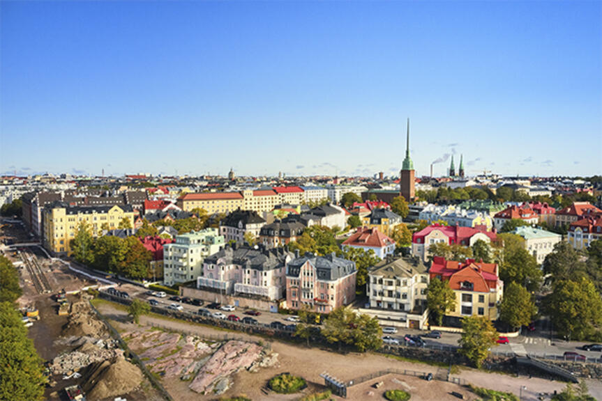 Helsinki ilmasta kuvattuna aurinkoisena päivänä. Helsinki ilmasta kuvattuna aurinkoisena päivänä.