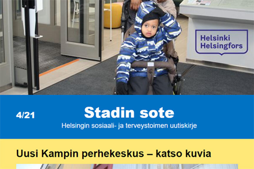 Stadin sote -uutiskirje on ilmestynyt. Stadin sote -uutiskirje on ilmestynyt.