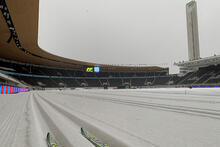 Ladut Olympiastadionilla ovat valmiit. Kuva: Tero Lahti