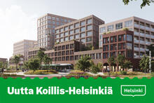 Kuvassa Pikitehtaan korttelin asemakaavan suunnittelluun liittyvä alustava havainnekuva, Helsingin kaupunki