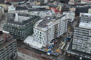 Työmaa joulukuussa 2025