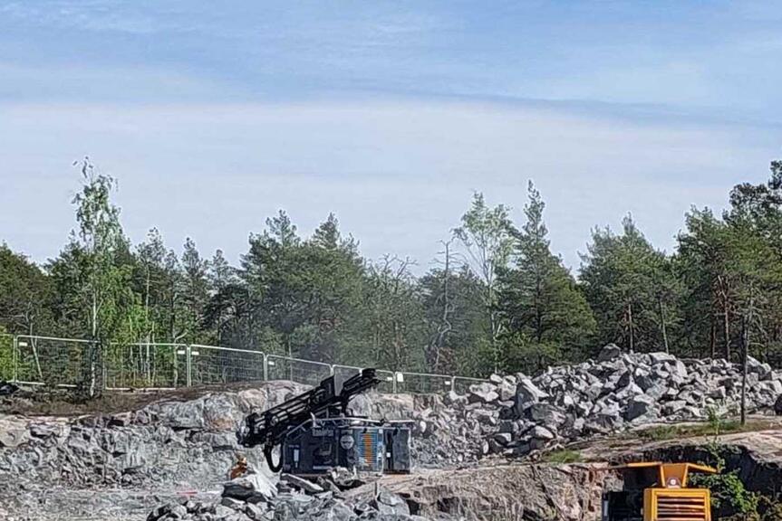Kuva työmaalta Kruunuvuorenrannassa