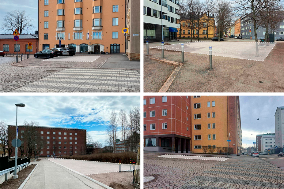 kuvakollaasi rakennuskohteista