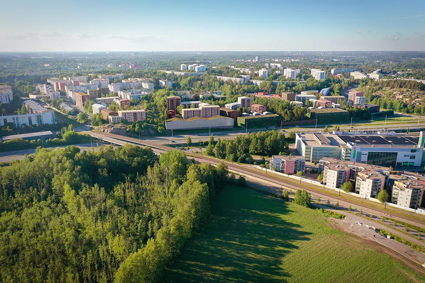 Havainnekuva Pihlajiston vaihtoehdosta 1.