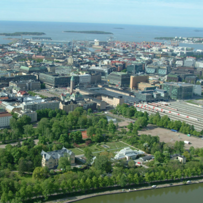 Ilmakuva Kaisaniemenpuistosta