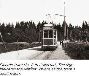 Electric tram number 8