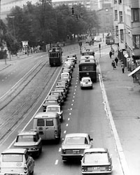 Traffic on Hmeentie in 1971.