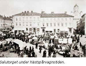 Salutorget under hstsprvagnstiden