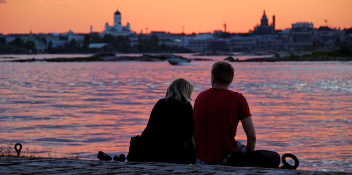 From Suomenlinna Sea Fortress towards the city, photo: Niclas Sjöblom