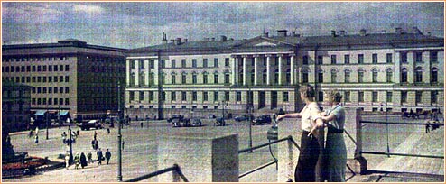 Senaatintori. Kuvamateriaalia Helsingin vuoden 1940 toteutumattomia olympialaisia varten. HKM.