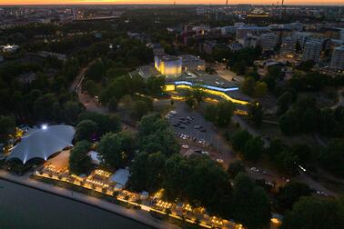 Ilmakuva Huvilasta Tokoinrannassa