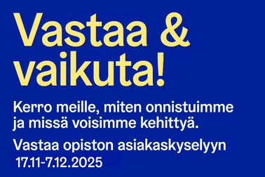Vastaa ja vaikuta 17.11.-7.12.2025