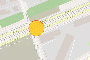 Uuden ylityspaikan sijainti kartalla.